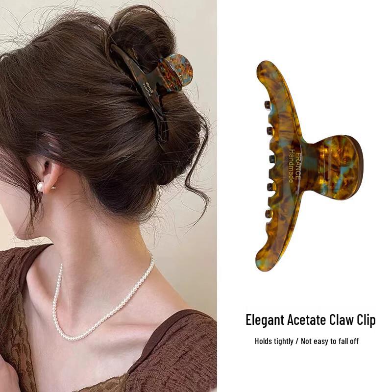 CHIMERA French Style Acetate Hair Claw Clip One Size