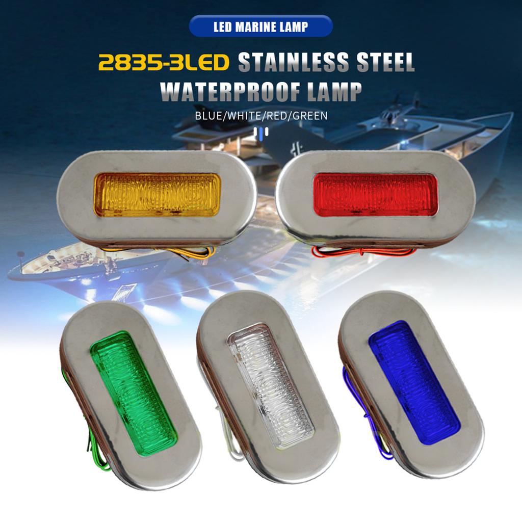 Edelstahl-Innenbeleuchtung, längliche 3-Zoll-LED-Gehweganzeige, Innen- und Außen-Innenbeleuchtung, Oberflächenmontagebeleuchtung