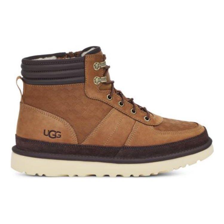 UGG Highland Warme Rutschfeste Gelbe Stiefel Bequeme Lässige Mid-Calf Schneestiefel Herrenstiefel Braun 1130727-CHE