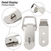 Hook Buckle Hook Silver Stainless Steel Buckle Padlock 90 Degrees Duck-mouth Iron Material Other Car Truck Parts