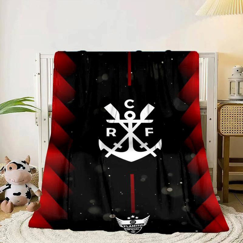 

Football Club Emblem Blanket Flannel Blanket for bed, sofa, Camping, Hiking, Picnic Essentials, gift for family Fan gifts 75x90cm