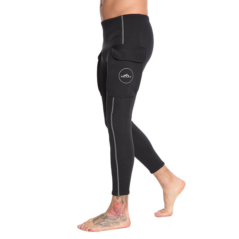 Pantaloni Muta Subacquea da Uomo Sharkbat 3MM - Caldi, Protettivi dal Sole, Resistenti al Freddo, Lunghi
