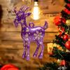 Acrylic Chinese Zodiac Goat Hanging Ornament Auspicious Red Gold Design For Spring Festival New Year Home Decoration