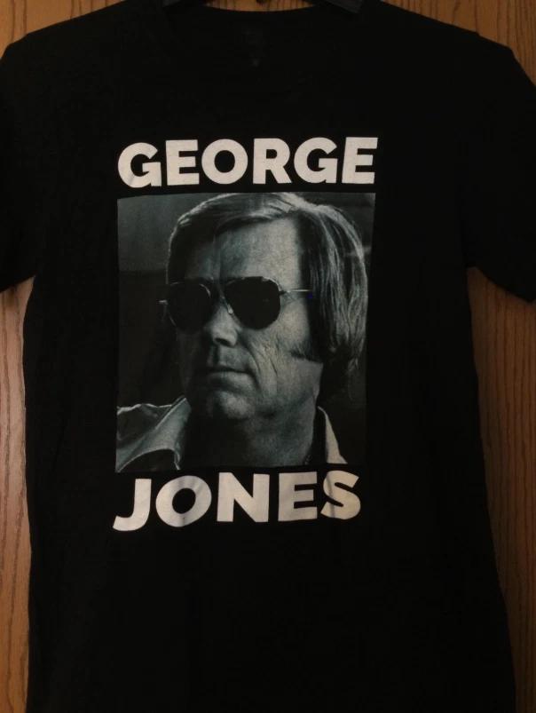 George Jones Black Cotton All size S-5XL Unisex Shirt 2XL
