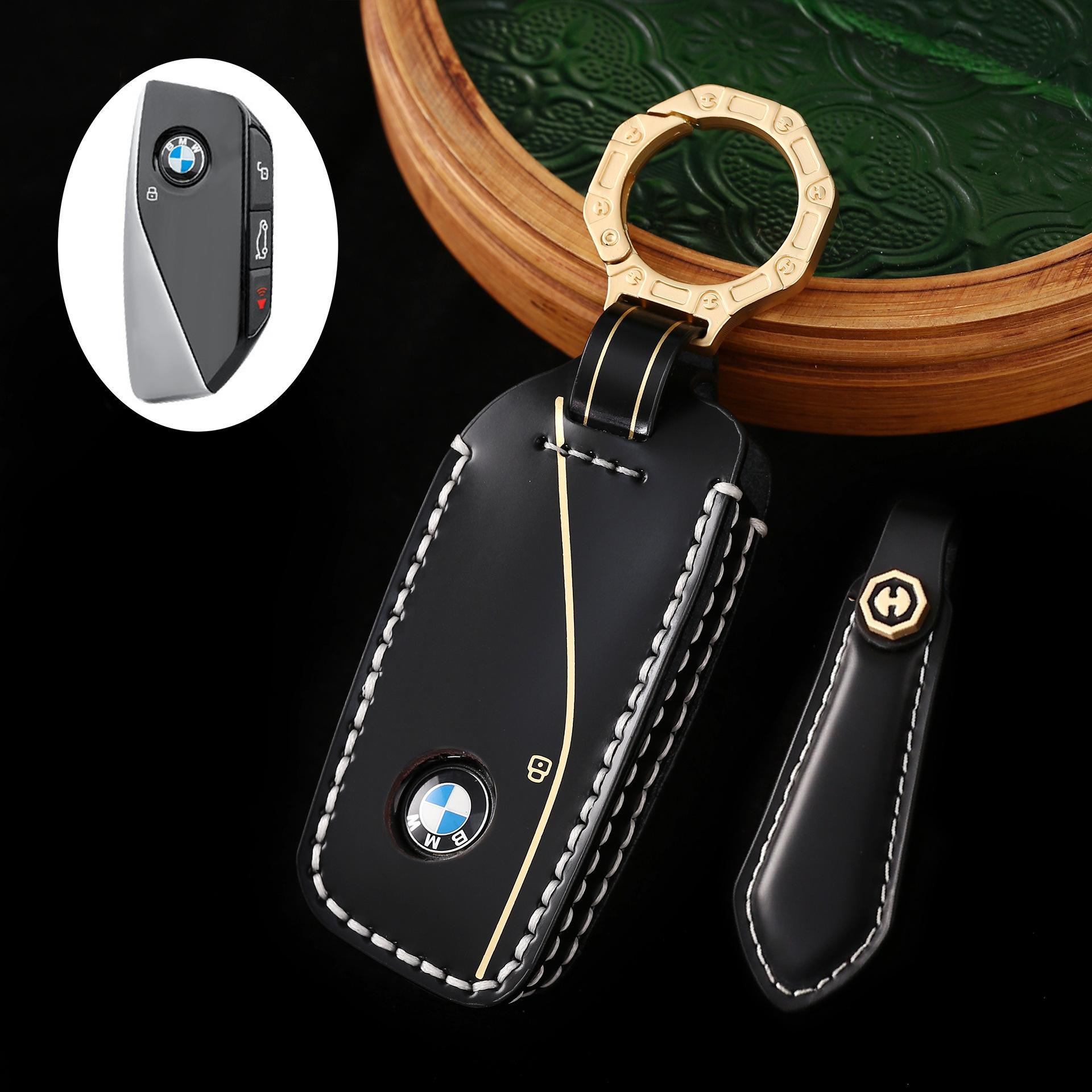 

Подходит для 23 BMW новый x7 чехол для ключа 7 серии автомобиль ix/i7 пряжка 735Li/740Li сумка XM/X1 защитный чехол мужской