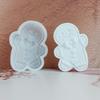 Christmas Gingerbread Man Silicone Molds DIY Cement Gypsum Mould Craft Supplies Christmas Decoration for Wax Soap Clay