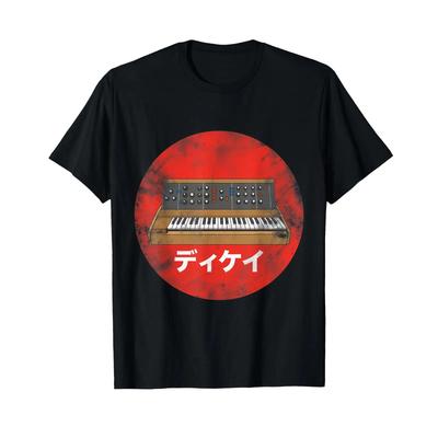 Vintage Synthesizer Japanese Analog Retro T Shirt Vintage Versatile Homme Streetwear Graphic Designer Clothes Unisex