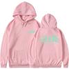 Girls Winter Hoodie Fleece Lined Loose Fit Printed Sweatshirt Streetwear