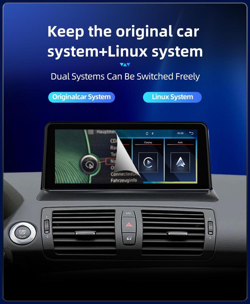 10.25-Inch Linux Navigation and Reversing System for BMW 1 Series E81 E82 E87 E88