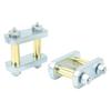 Heavy Duty Shackle Upgrade Kit with Bronze Bushings Tandem Axle RV Trailer Suspensions for CRE3000 with 2.25in Shackles
