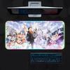 Amine Cartoon R-ReZero Mouse Pad Gamer Luminescence Led Mouse Pad Gaming Table Rgb Deskmat Keyboard Pc Mousepad