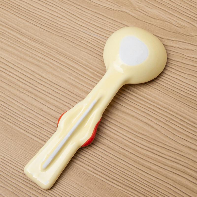 Korean Style Creative Cute Ceramic Soup Spoon for Kids Afternoon Tea Ice-Cream Coffee Dessert Mixing Spoons Kitchen Tableware4