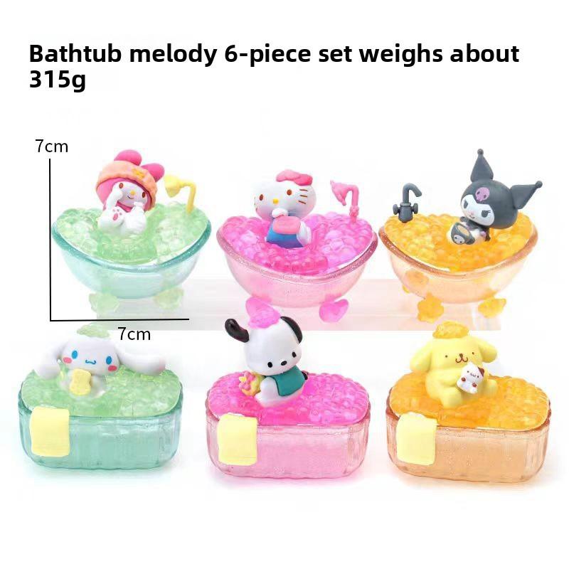 

Kuromi My Cinnamoroll Melody Bathtub Bath Series Ornaments Model
