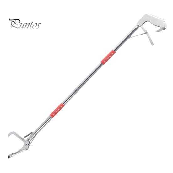 

Инструмент для захвата змей из нержавеющей стали, 3 секции, складные щипцы для ловли гремучих змей, рептилий, сверхмощный металлический инструмент для обработки змей с широкой челюстью A