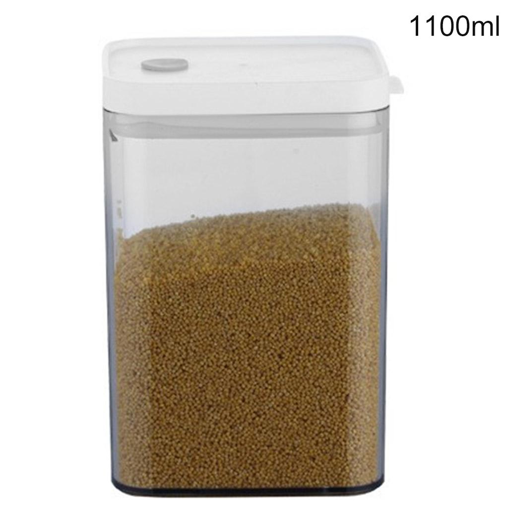 

Прозрачный герметичный контейнер для хранения с крышкой, влагостойкий контейнер для кофе, закуски, зерновые, коробка для еды 700 мл 1100ml