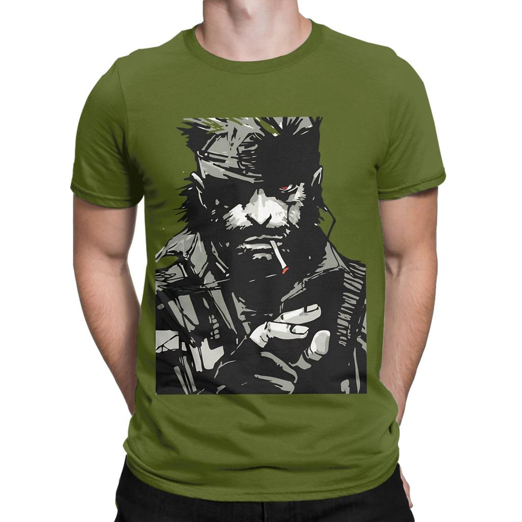 Solid Snake Mgs Graphic 100 Cotton Tshirt Metal Gear Solid Tees Tops For Unisex