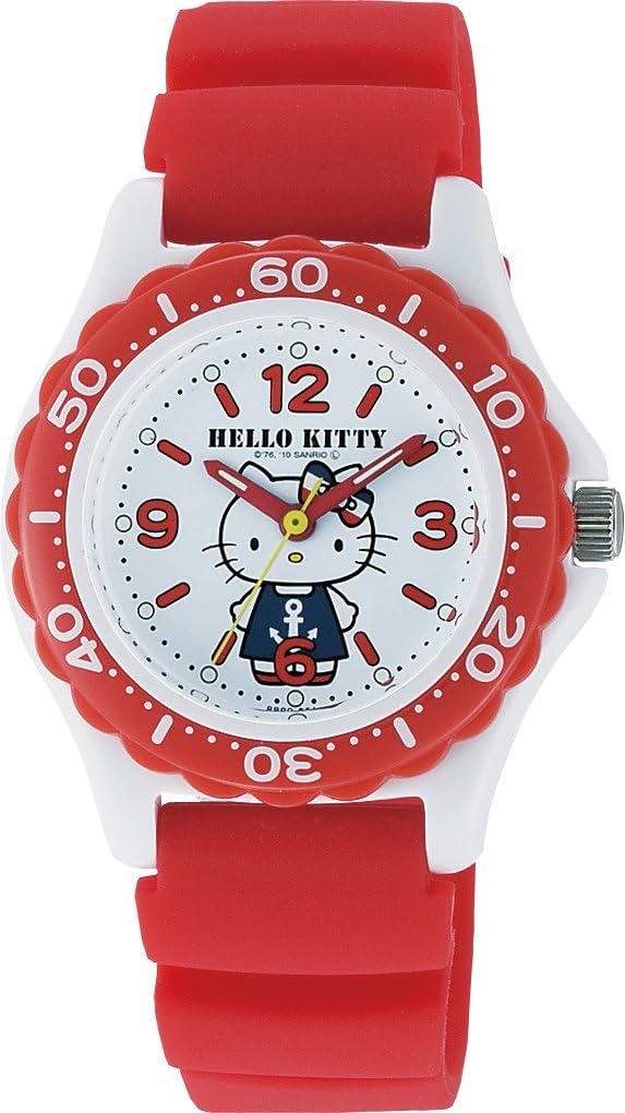 Analog Hello Urethane [Citizen Q&Q] Watch, Kitty, Waterproof, Strap, Women's, Pink, VQ75-230