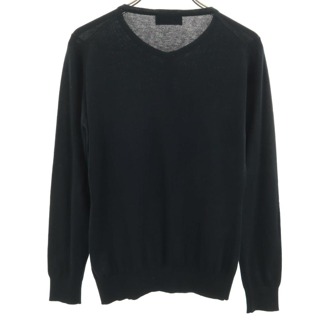 JOHN SMEDLEY Made in England Strickjacke mit langen Ärmeln S schwarz Damen Gebraucht