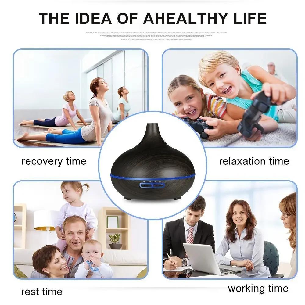 Diffuser For Home Remote Control Home Air Humidifier Aromatherapy Essential Oil Diffuser Large Capacity Electric Ultrasonic Arom