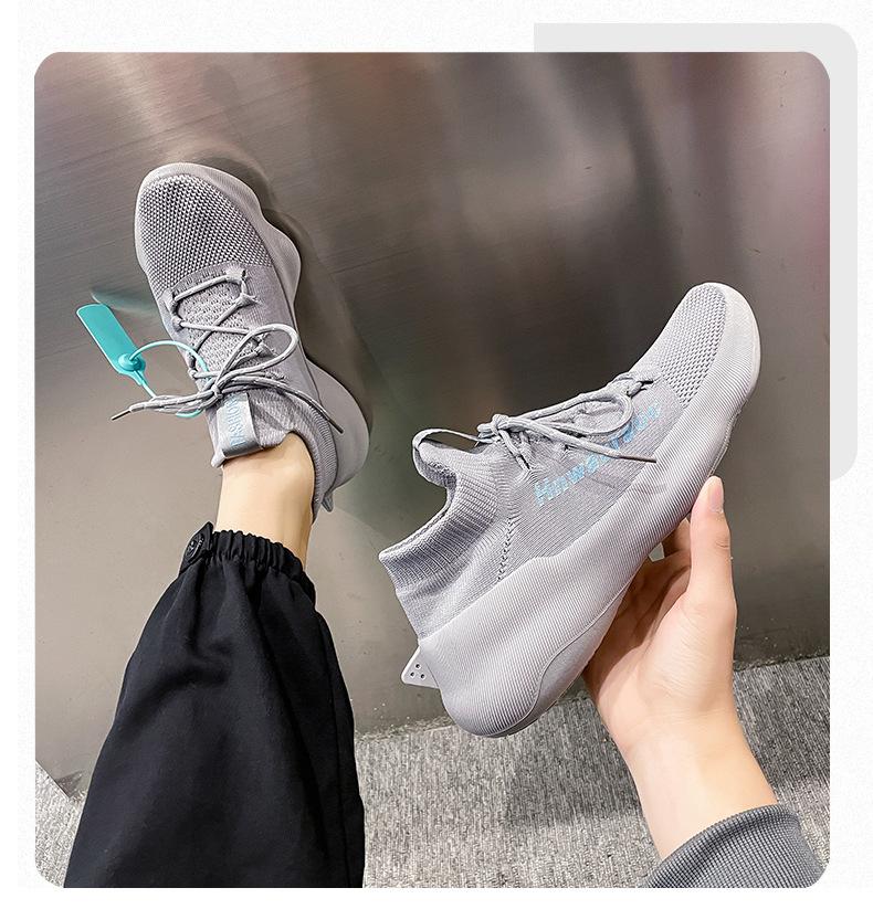 Módní síťované prodyšné dámské tenisky 2024 Velikost 44 Pár Protiskluzové šněrovací boty Pánské ležérní lehké sportovní dámské boty Chaussure Femme