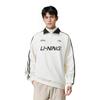 Li Ning Sports Lifestyle Series Letter Print Fleece Pullover Sweatshirt Unisex sweatshirt Off-White AWDTB35-1