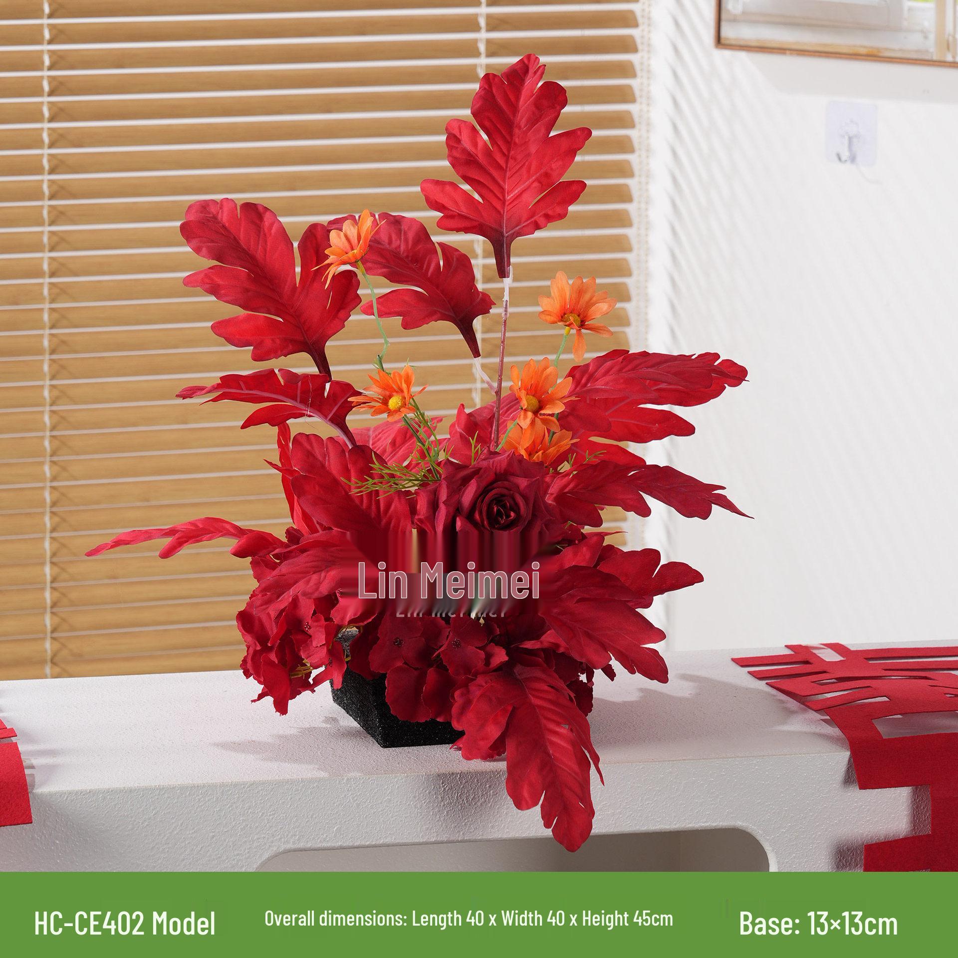Elegant Red Floral Arrangement for Weddings and Engagements