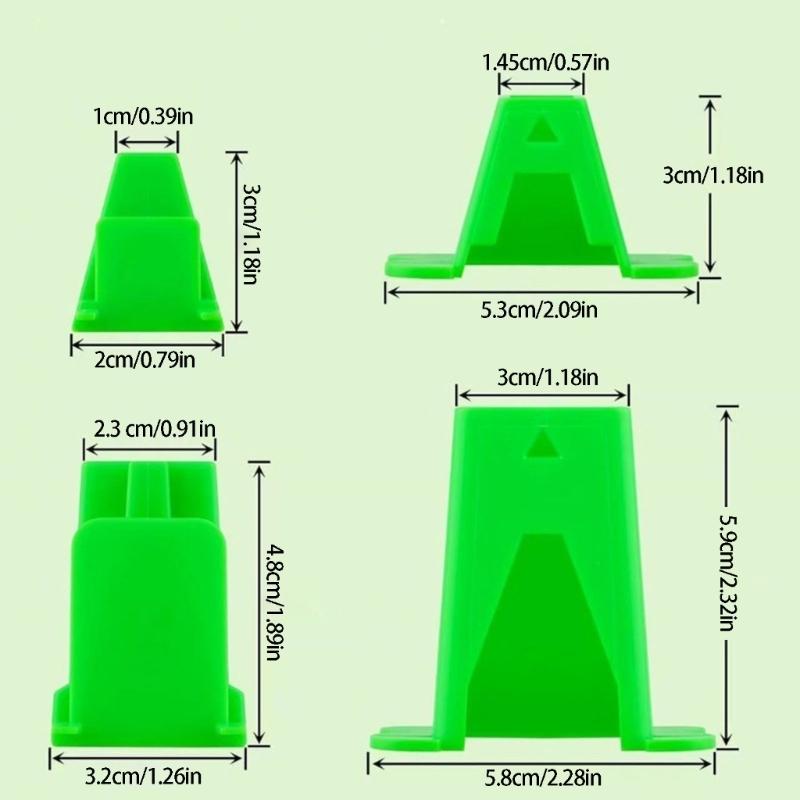 4Pcs Plastic Fabric Tube Maker Sewing Rolling Assistant Tool For Clothing Making Bedding Knitting And Crochet Project