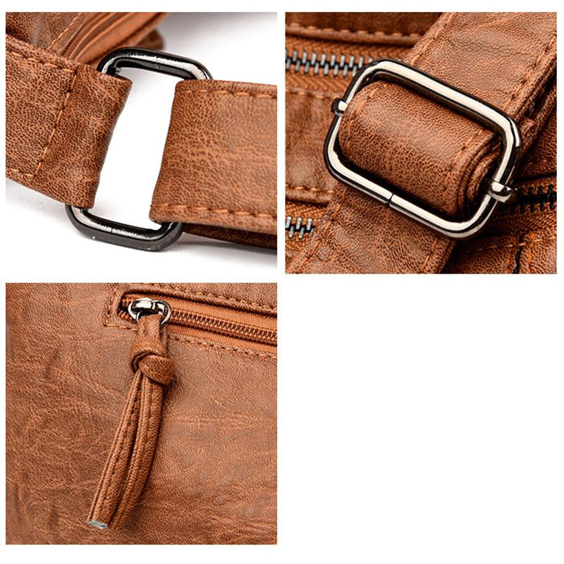 Retro Casual Tote Bag Female Luxury Designer Handbag Shoulder Bag for Women 2023 New Ladies Vintage PU Leather Crossbody Bag