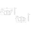 Daytona Motorcycle Brake Pads, Golden Pad X (Sintered Metal Pad), Lead 125 (17-20), DIO110