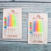 Birthday Cake Sucking Card Packing Small Thread Candles Romantic Party Party Color Mix 10 Spiral Candles