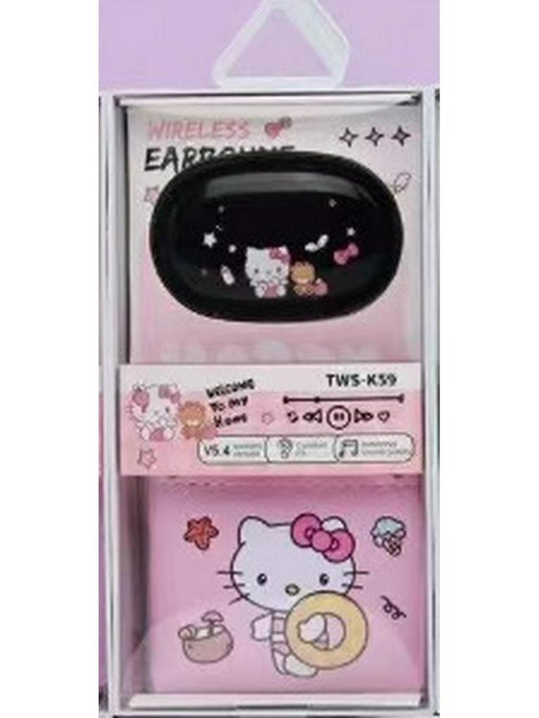 2025 TWS-K59 Bluetooth 5.3 Earphones with Cartoon Coin Purse Wireless Sleep Design