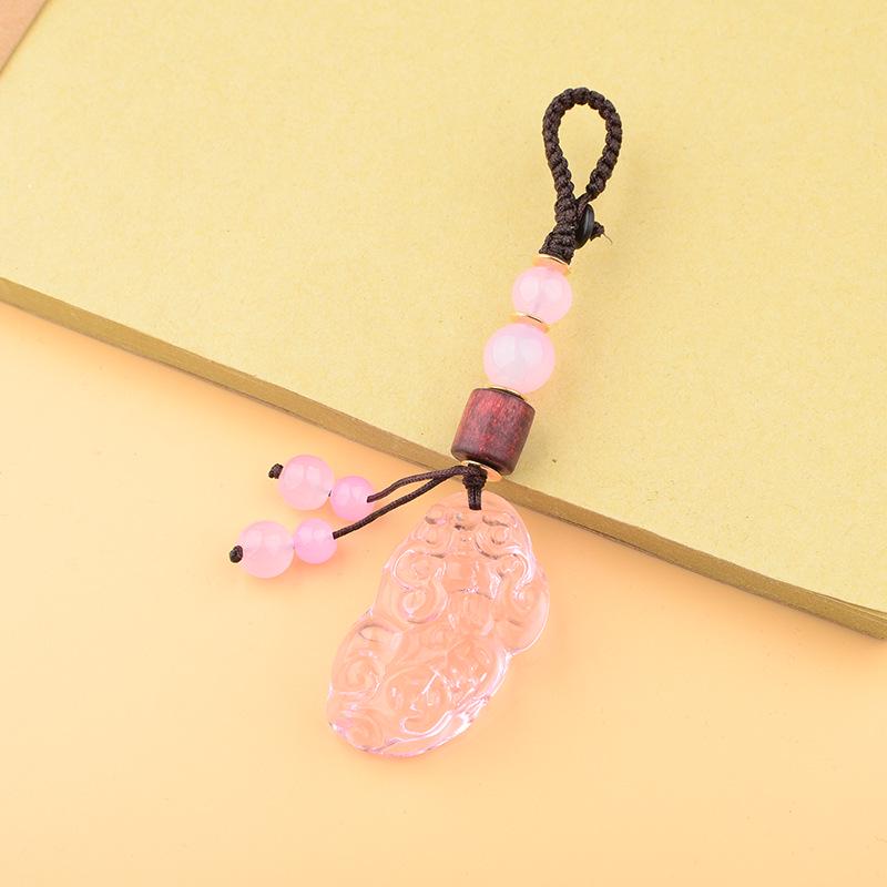 

Брелок Pixiu из меди с подвеской из хрустального стекла