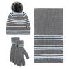 AQ Jacquard Scarf, Hat & Gloves Set