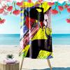 Chainsaw Man Print Beach Towel, Large Soft Quick Dry Towel for Beach Camping Swimming
