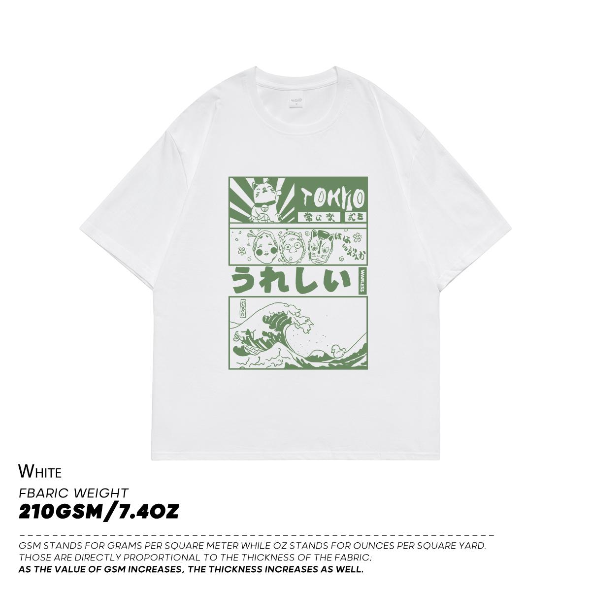 

Privathinker Аниме Токио Мужские футболки Японские большие размеры Модные мужские повседневные топы с коротким рукавом Свободные летние футболки Harajuku 6XL