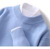 2025 Men's Pure Wool Half-High Neck Pullover Sweater - Warm Fashionable Knitwear for Young Adults