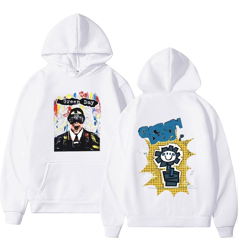 Limited Punk Rock Band Green Day Hoodie Men Women Clothing Hip Hop Gothic Popular Pullover Men's Casual Fleece Vintage Hoodies