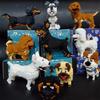 Assembly Small Blocks Toys Animal Model Corgi Dog Dachshund Diamond Blocks Schnauzer Kids Gifts Girls Christmas Present Pet Shop
