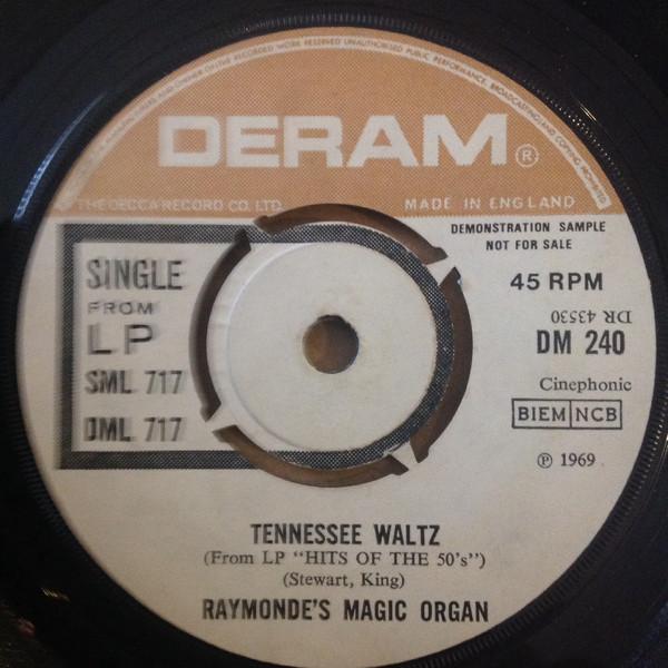 

7inch Record RAYMONDE S MAGIC ORGAN - Cry DM240PROMO DERAM 1969 UK Jazz Used