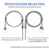 0-400℃ M8 K Type 1m 2m 3m 5m Probe Length 50mm 150mm 100mm 200mm Probe Screw Thread Cable Thermocouple Oven Temperature Sensor