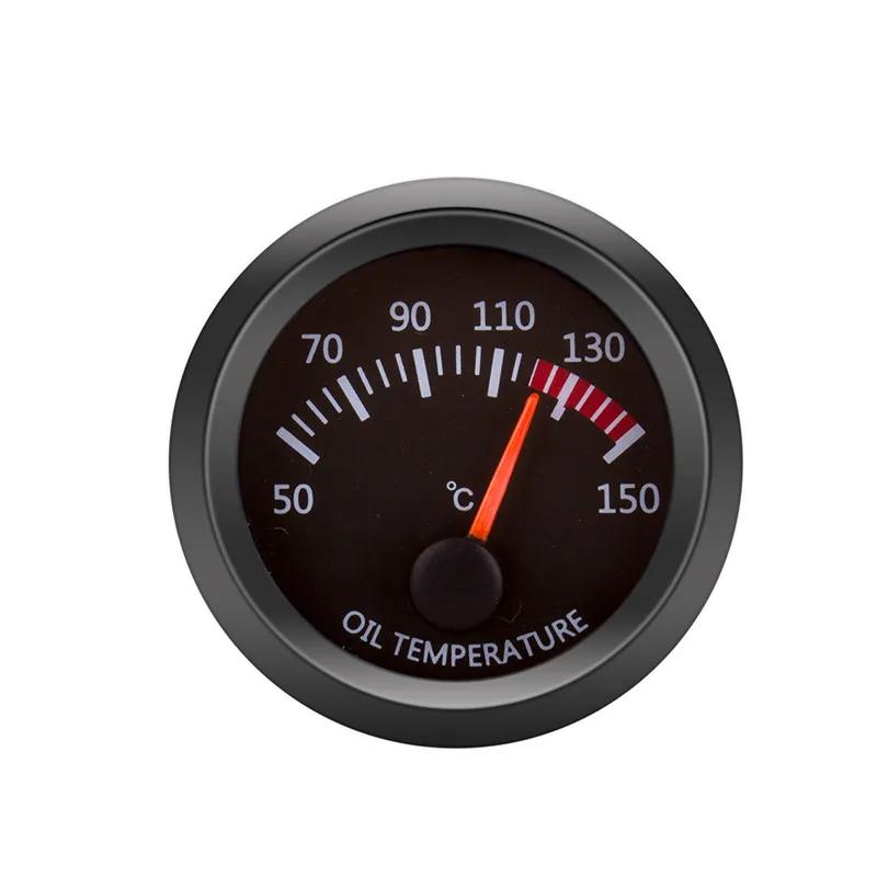 12V Automotive Gauge 2 Inch 52mm Hydraulic PSI Exhaust Thermometer Vehicle Gauge