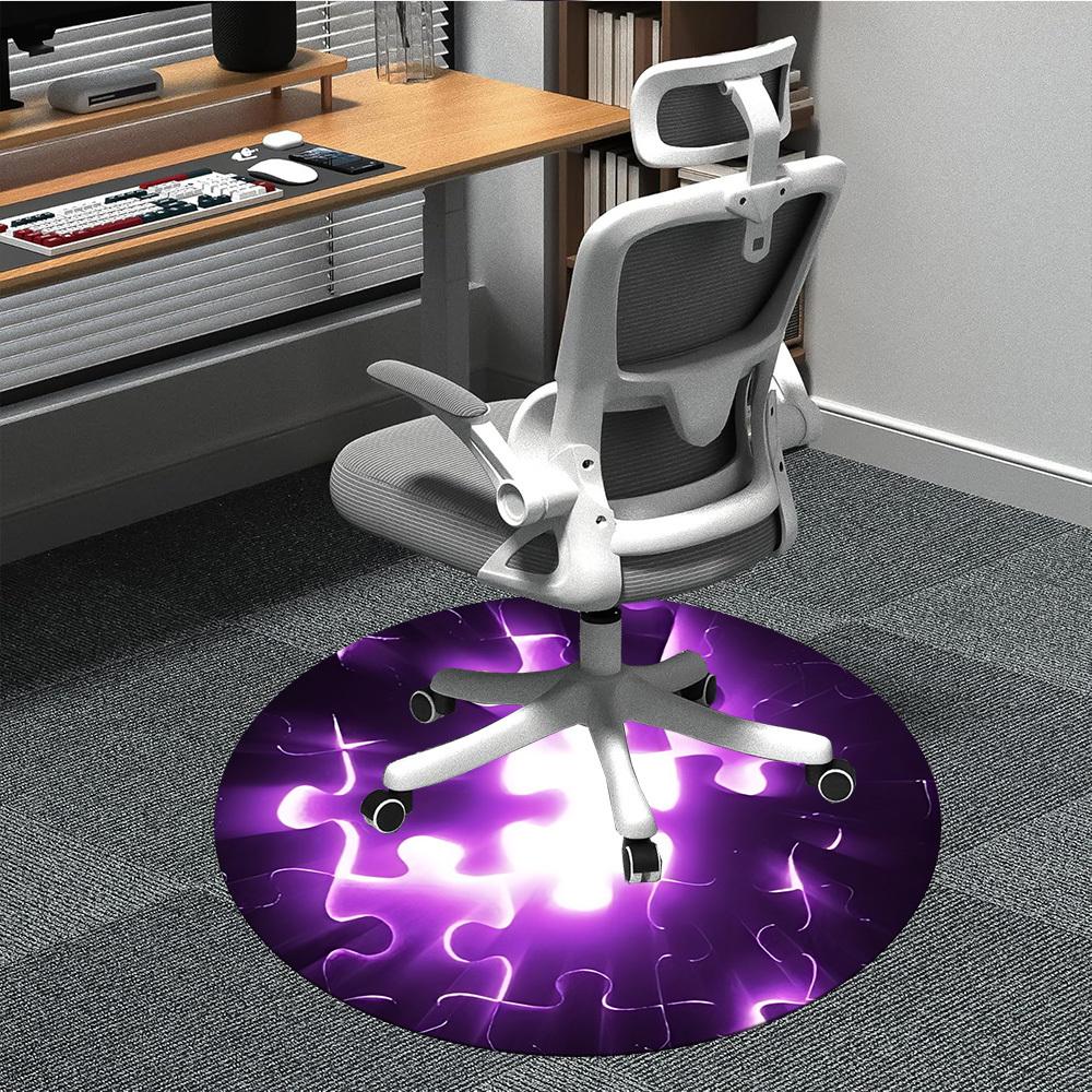 

1pc Puzzle Sphere Chair Carpet for Office, Soft Flannel Throw Mat, Perfect for Office, Holiday Party Decoration Choice yy260320128 80cm by 80cm
