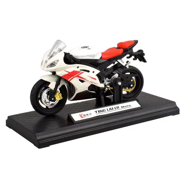 1:18 Maison Alliage Voiture Décor Véhicule Tout-Terrain Collection Bureau Modèle Jouets Moulé Sous Pression Moto Simulation Portable