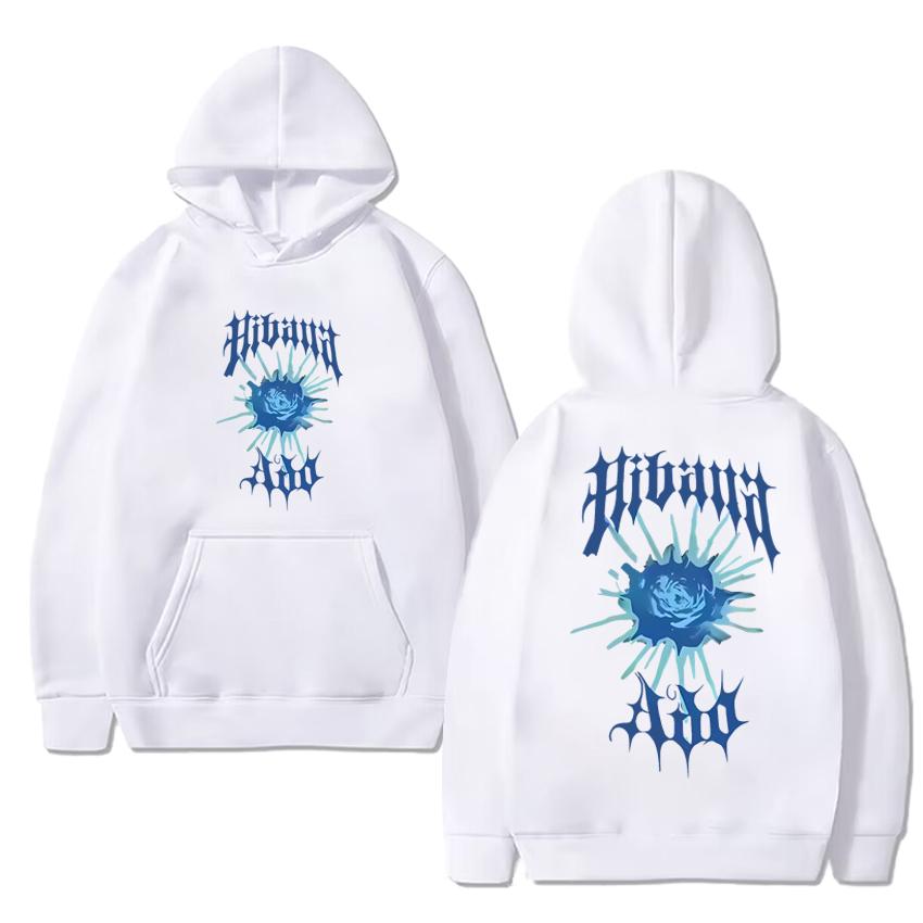 Herbst Winter Neu eingetroffen Singer Ado 2025 Hibana World Tour Baumwoll-Hoodie Herren Damen Vintage Grafik Pullover Unisex Casual Sweatshirt