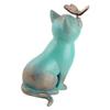 Sitting Cat Statue Resin Retro Style Cat Figurine Ornament Decoration for Home Bookshelf TV Stand Outdoor Garden Backyard