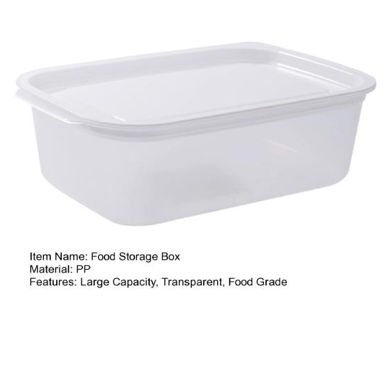 Refrigerator Storage Box Food-grade Transparent Seal Lid Large Capacity Fridge Fruit Vegetable Organizer Kitchen Supplies