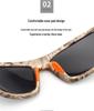 Men's Polarized Sports Sunglasses - Outdoor Driving Anti-UV, Square Camouflage Frame