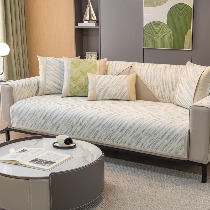 Poduszka na sofę Niedroga Luksusowy Styl Nowoczesny Wysokiej Klasy Cztery Pory Roku Uniwersalny Nordycki Sztuczna Skóra Antypoślizgowa Pokrowiec na Siedzisko ze Skóry Pokrowiec Ręcznik