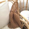 Woven Bag Mesh Rope Weaving Tie Buckle Reticulate Hollow Straw Bag No Lined Net Shoulder Bag