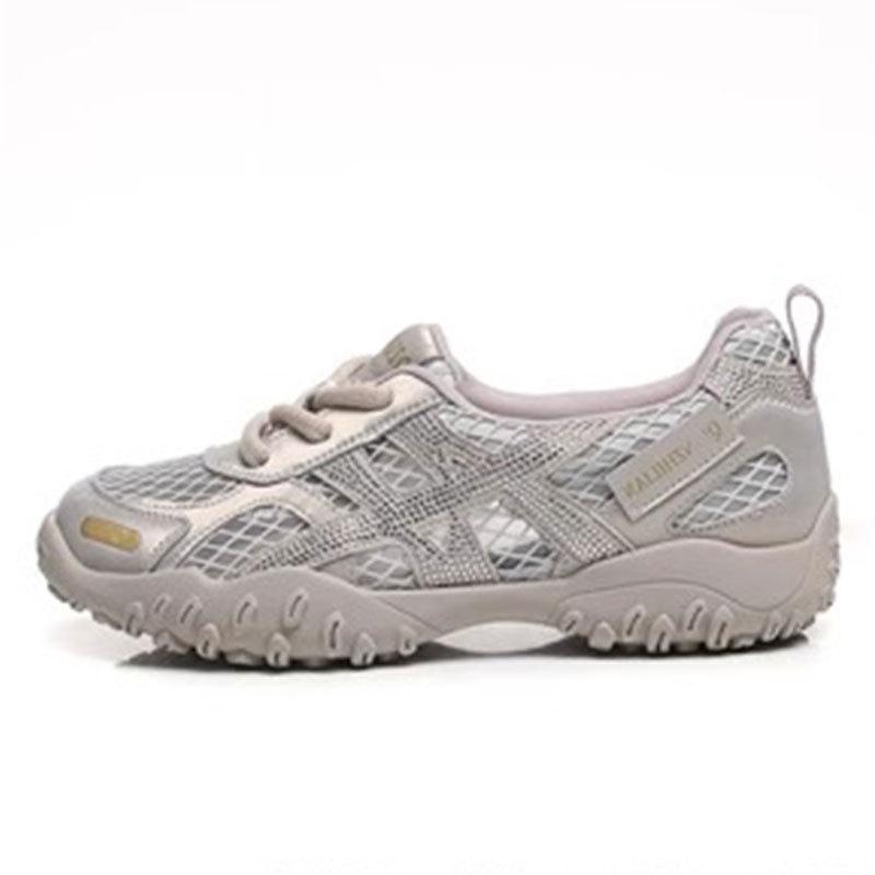 Summer Mesh Breathable Thick-soled Heightening Little White Shoes Women's Shoes Mori Versatile Casual Sports Board Shoes Daily Commuting Shoes